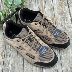 Men's Rugged Genuine Leather Casual Shoes Size 9.5